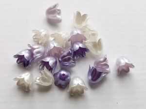 Akryylikukka "kielo" lilahtava sekoitus (20kpl)