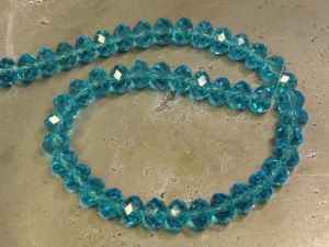 Crystal rondelle 5,5x8mm turquoise KRR0032