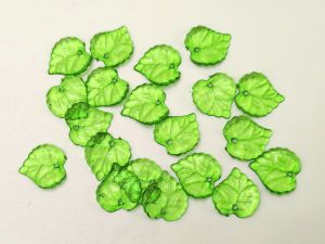Lehti riipus akryyliä 15x15mm (20kpl)