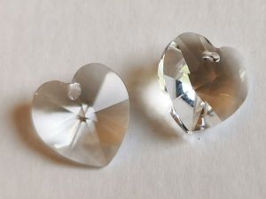 Preciosa kristalliriipus sydän kirkas 14x15mm (1kpl)