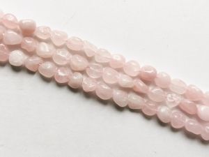 Ruusukvartsi pyäreähkö nugetti (39,5cm)