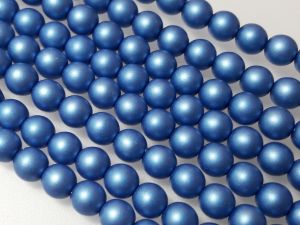 Preciosa® helmiäislasi 6mm matta  sininen