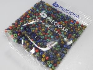 Preciosa® Traventin seed beads 6/0 mixture 50g