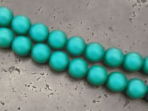Preciosa® glass pearl matte 8mm turquoise