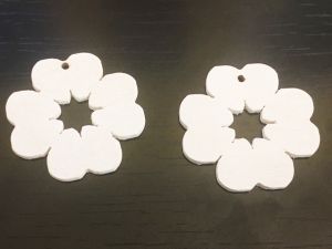 vaneriset kukkariipukset valkoinen (5kpl)