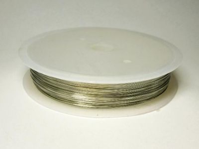 Coated copper wire 0,6mm (Colour: silver)