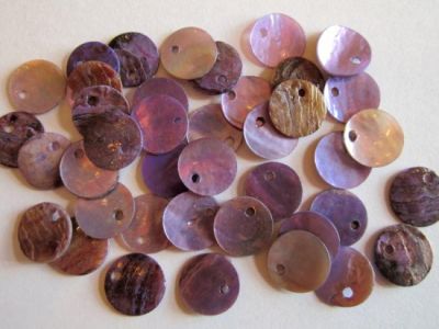 Shell sequin 10mm lilac