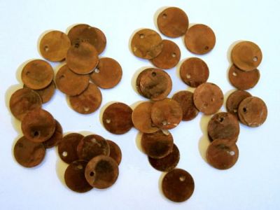 Shell sequin 10mm brown