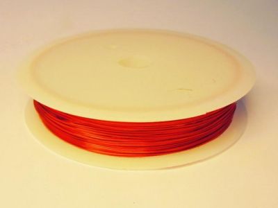 0,6mm Coated copper wire Red 