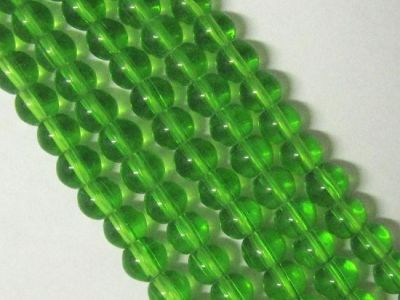 Glass bead 10mm green