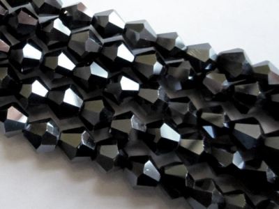 AB-kristalli 6mm bicone grafiitti