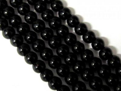 Glass bead 4mm black LH23