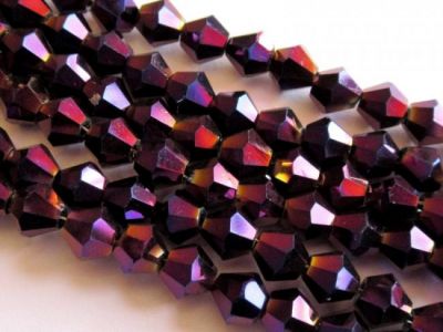 AB-kristalli 6mm bicone lila