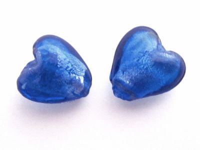 Foliohelmi sydän (4kpl) sininen FH0084