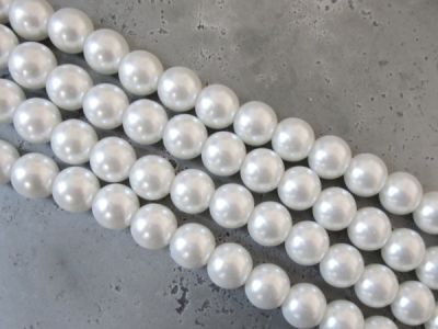 Glass pearl 4mm white HL04