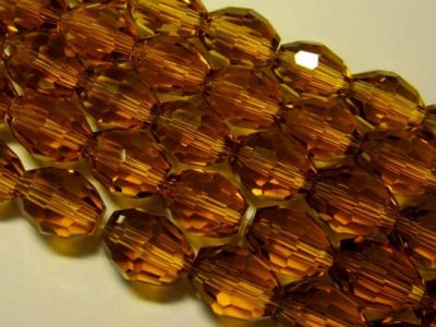 Crystal bead grain amber