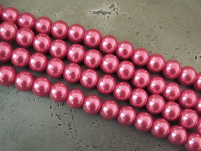Glass pearl 4mm rasberry HL08