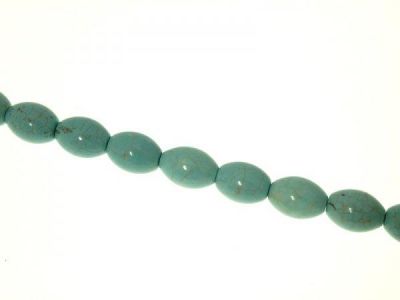 Magnesite turquoise dyed 10x13mm fat grain