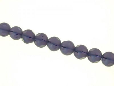 Glass bead 12mm lilac etched