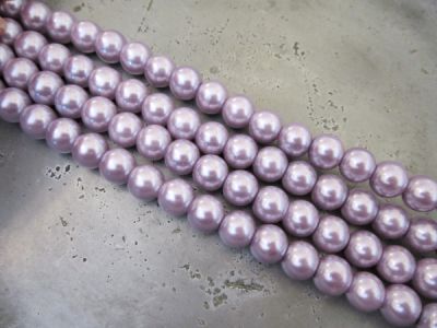 Glass pearl 6mm light lilac HL23