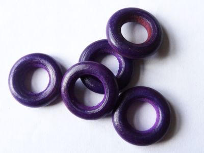 Wood ring lilac 24mm (10pcs)