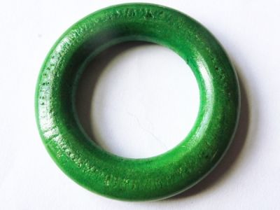 Wood ring green 44mm
