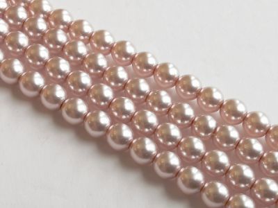 Tsekkiläinen helmiäislasi 4mm vaalea roosa (30kpl)