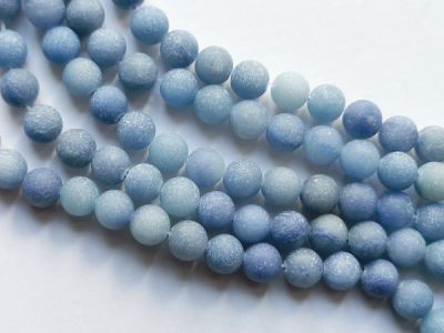 Aventuriini matta sininen 8mm (45kpl)