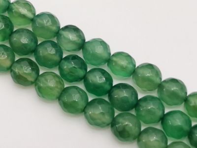 Akaatti fasetoitu vihreä 8mm ( 47kpl)