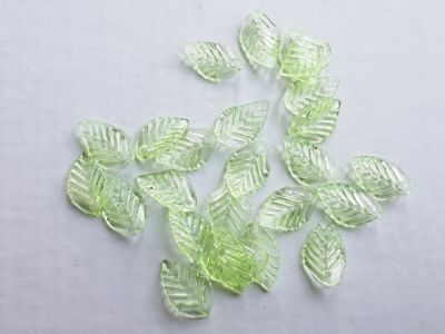 Akryylilehti vaaleanvihreä 8,5x13 mm (25kpl)
