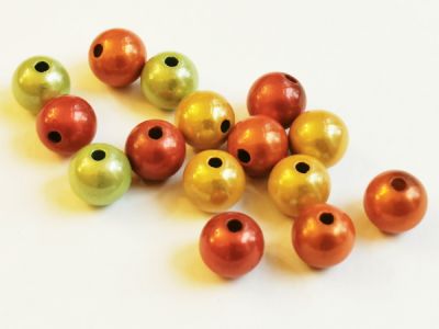 Heijastavat helmet vihreä-oranssi sekoitus 8mm (15kpl)
