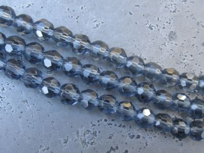 Crystal bead 6mm navy blue KRP0017
