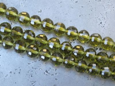 Crystal bead 8mm olive
