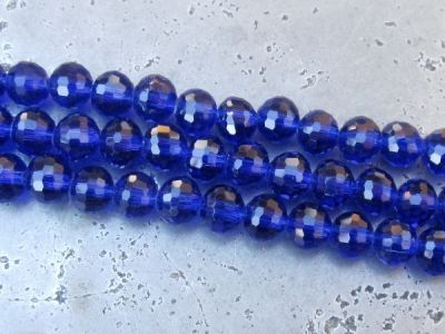 Crystal bead 8mm cobalt blue 