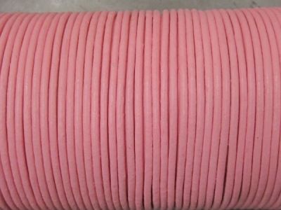 Leather cord 1,5mm round pink