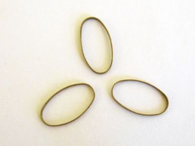 chain loop smooth 8x16mm oval antique brass plated