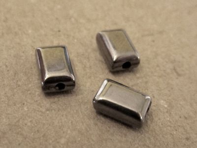Copper coated bead rectangle G