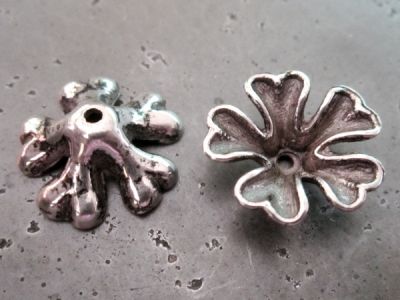 Copper coated bead flower CCB3496