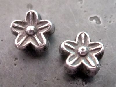 Copper coated bead small flower CCB2188