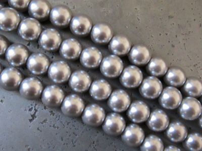 Glass pearl 10mm grey HL02