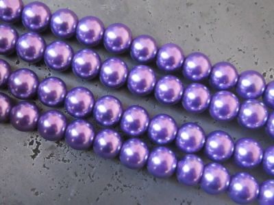 Helmiäislasi 10mm purppura HL21