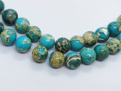 Imperial jaspis 8mm turkoosi (n.22kpl)