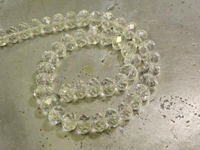 Crystal rondelle 5,5x8mm clear XL KRR0026