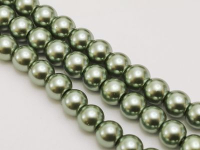 Helmiäislasi 6mm harmahtavanvihreä (73kpl)