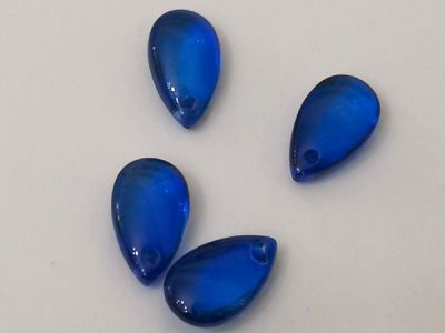 Lasipisara tummansininen 13,7x8x4,7mm (4kpl)