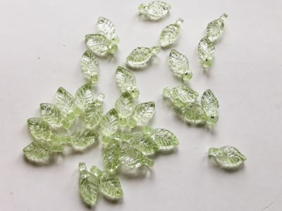 Lehtiriipus akryyliä vaaleanvihreä 30kpl