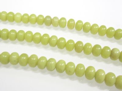 Jade "olive" rondelle