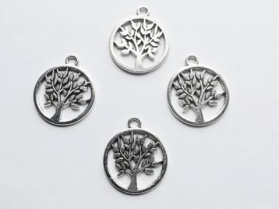 Riipus elämänpuu pyöreä 16,5x19,5mm (4kpl) AH