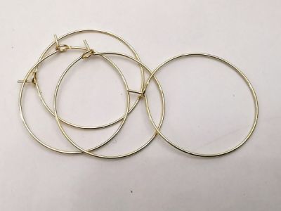 Kirurgin teräs lankarengaskorvikset K 30mm (2pr)