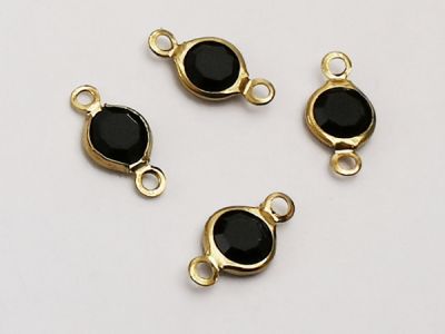 Ruostumaton teräs linkkiosa K musta ( 4kpl)